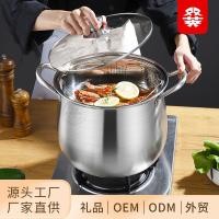 ราคา Stainless Steel Couscous Pot Household Large Capacity with Steamer Thickened Induction Cooker Use Steaming and Boiling Dual Purpose Pot with Two Handles Commercial (22615439015)