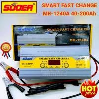 ราคา เครื่องชาร์จแบตเตอรี่อัตโนมัติ SUOER 12V 40A รุ่น MH 1240A NEW 2020 ตัวชาร์จแบต 80A 200A มีระบบฟื้นฟูแบตเตอรี่ สลายซัลเฟต จั๊มสตาร์ทได้ (2355012343)