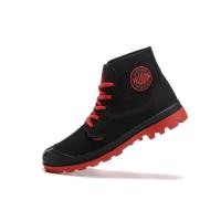 ราคา CODyx648 100 Original PALLADIUM Black Red White Martin Boots mens and womens canvas shoes 35 45 (19660648771)
