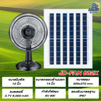ราคา JD solar fan พัดลมตั้งพื้น พัดลมตั้งโต๊ะ พัดลมโซล่าเซล พัดลมอัจฉริยะ โซล่าเซลล์ พัดลม 14นิ้ว 18 นิ้ว พร้อมแผงโซล่าเซลส์ พัดลมไฟฟ้า (20040416808)