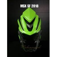 ราคา ชิวหน้า หน้ายักษ์ MSX SF สีตรงรุ่น ปี 2018 งาน ABS สีเขียว (382577274)