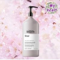 ราคา Loreal Silver Shampoo Conditioner แชมพู ครีมนวดผม สำหรับโทนสีเทา โทนหม่น (13570183394)