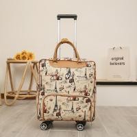 ราคา Travelcul กระเป๋าเดินทาง กระเป๋าเดินทางกันน้ํา กระเป๋าเดินทางหนัง PU รถเข็นกระเป๋าเดินทาง 360 ล้อสปินเนอร์ (22868627954)