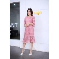 ราคา JJ05 B9947 2 ชุดเดรสลูกไม้หางปลา เกรดพรีเมียม เนื้อผ้าลูกไม้ดีทอแน่นลายสวย งานตัดเย็บอย่างดีค่ะ ชุดคอกลม แขนกระดิ่ง มีซิปหลัง สวมใส่ง่าย (19193226632)