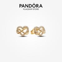 ราคา 2024 New Pandoras 14k Rose Gold Plated Sterling Silver 925 Women Fashion Jewellery Stud Earrings (23041187768)