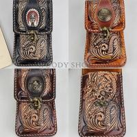 ราคา ซองหนังมือถือ เคสมือถือวินเทจ หนังแท้งานแฮนด์เมด แบบร้อยเข็มขัด VINTAGE BAG CASE ส่งไวจากไทย (21416636283)