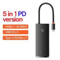 ราคา Baseus ฮับ USB C Type C เป็น HDMI USB ที่เข้ากันได้ USB 3 0อะแดปเตอร์6 In 1 USB C ฮับ Dock สำหรับแมคบุ๊กโปรแอร์ USB C Splitter (13089160998)