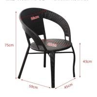 ราคา เฟอร์นิเจอร์โต๊ะหวาย 2 คน เก้าอี้หวายเทียมสนาม แข็งแรง ไม่ต้องประกอบ โต๊ะและเก้าอี้ลานกลางแจ้ง ชุดโต๊ะเก้าอี้หวายเทีย (22831994308)