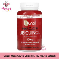 ราคา Qunol Mega CoQ10 Ubiquinol 100 mg 60 Softgels (17155836905)