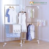 ราคา KANTAREEYA ราวแขวนผ้า 360 องศา แบบพับสามตอน รุ่น KT EP72 (518412502)