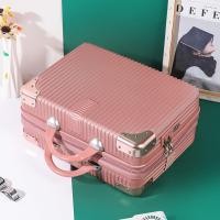 ราคา กระเป๋าเดินทางแบบมีรหัสผ่านขนาดเล็กสำหรับผู้หญิง กระเป๋าเครื่องสำอางแบบพกพา 14 นิ้ว กระเป๋าเดินทางแบบหนัง ABS ขนาด 15 นิ้ว 16 นิ้ว (14821228119)