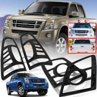 ราคา ครอบไฟหน้า ครอบไฟท้าย ครอบกันรอย รุ่น อีซูซุ ดีแม็ก ISUZU DMAX D MAX ปี 2007 2011 สีดำด้าน จำนวน 4 ชิ้น (15790467032)