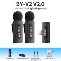 ราคา New BOYA BY V3 Wireless Mirophone General Lavalier Mirophone for iPhone Android Smartphones Action DSLR Camera with 30h Charging for Recording Interview Vlog (23255398687)