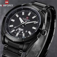ราคา NAVIFORCE นาฬิกาสำหรับผู้ชายนาฬิกาควอตซ์สเตนเลสสตีลเรืองแสงแสดงวันที่และสัปดาห์สำหรับธุรกิจแบบคลาสสิกหรูหราแบรนด์ชั้นนำ (12416434389)