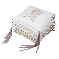 ราคา 6Pcs เตียงเด็กทารก Protector Crib แผ่นรองกันชนเตียงเด็กทารกแผ่นกันกระแทกขอบเตียงในเตียงนอนสำหรับเด็กกันชนความปลอดภัยผ้าฝ้ายผสมทารกเตียงเด็กทารกชุดเครื่องนอน Rail (7203962690)