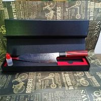 ราคา มีดเชฟ ดามัสกัสแท้ Chef Knife Damascus ตีเหล็กกระทบ67ชั้น เปิดคม คมกริบ ด้าม8เหลี่ยมVG10 พร้อมส่ง (22672661361)