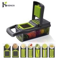 ราคา ชุดสับผักผลไม้ koncoเครื่องตัด Veggie spiralizer slicer onion vegetable Pro สับอาหารและ dicers (643286596)