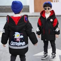 ราคา เสื้อโค้ทผ้าฝ้ายอุลตราแมนสำหรับเด็กเสื้อโค้ทหนาพิเศษใส่ช่วงฤดูหนาวสำหรับเด็กผู้ชายสุดหล่อชุดฤดูหนาวแว่นตาสไปเดอร์แมนมีไฟสว่างเสื้อดาวน์คอตตอน (21049126771)