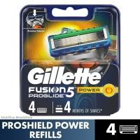 ราคา GILLETTE FUSION PROGLIDE 5 POWER 4 REFILLS ชุดใบมีดโกนหนวดอุปกรณ์เสริมสำหรับการโกนหนวดรุ่นพิเศษจำนวน 4 ชิ้นไม่มีด้าม (19382892642)