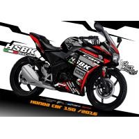 ราคา สติ๊กเกอร์แต่งลายรถ Honda Cbr 150 โมเดลเก่า 2015 ลาย HSBK RACING (2540158835)