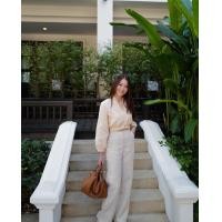 ราคา GRIS Cami Linen Pants กางเกงขายาวลินิน (8760772939)