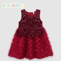 ราคา 90 150 พร้อมส่ง ชุดเดรสเจ้าหญิง ชุดฟูฟู ชุดออกงาน สีแดง ชุดคริสมาส สําหรับเด็กผู้หญิง KIKIBABY KP0411 (23265086181)