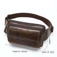 ราคา EDERN กระเป๋าคาดเอวผู้ชายหนังแท้กระเป๋าคาดเอวกระเป๋าคาดอกเดินทางแบบลำลองแนวเรโทรกระเป๋าคาดเอวหนังวัวหลายกระเป๋าคาดเอวสำหรับผู้ชาย (10693745450)