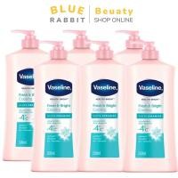 ราคา 500มล X6ขวด Vaseline วาสลีน เฮลธี้ ไวท์ เฟรช แอนด์ แฟร์ คูลลิ่ง เจล โลชั่น Vaseline โลชั่น วาสลีนโลชั่นเนื้อเจลสูตรเย็น Vaseline Body Lotion (14231937421)