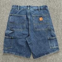 ราคา Carhartt กางเกงขาสั้นผู้ชายขาตรงมีกระเป๋าห้ากางเกงยีนส์ฤดูร้อน (22765533600)