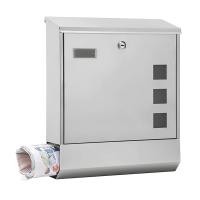 ราคา ตู้จดหมาย ตู้จดหมายสแตนเลส Mountain MB16 34 5 x 10 5 x 42 cm ใส่เอกสาร A4 ได้ Mailbox ตู้ไปรษณีย์ ตู้รับจดหมาย (10227061826)