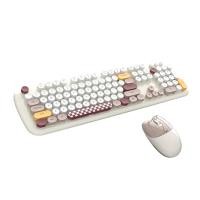 ราคา JOMAA MOFII Geezer Zero 2 4G Wireless Keyboard Set Wireless Keyboard and Mouse Combo Retro Wireless Keyboard with Round Keycap Cute Wireless Mouse For Computer MAC IOS PC Laptop Windows Desktop (18916