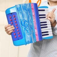 ราคา Mini 20 keys 16 bass Accordion with Buckle Lightweight Button Hand eye Coordination Stage Performance Musical Instrument for Beginners Christmas Gift (21534319755)