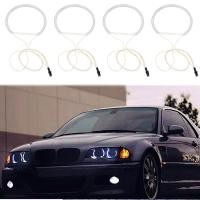 ราคา 4Pcs White Headlight CCFL LED Angel Eyes Kit Halo Ring DRL Turn Signal Light CCFL Headlight Lamp For BMW E36 E46 E39 E38 (20105613442)