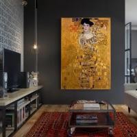 ราคา Portrait of Adele Bloch Canvas Paintings Gustav Klimt Kiss Paintings Reproductions Poster and Print Wall Art Pictures Home Decor (10642961547)