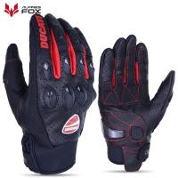 ราคา ถุงมือรถจักรยานยนต์ฤดูร้อนสำหรับ Ducati หนังแท้รถมอเตอร์ไซด์ถนนแข่งทีมถุงมือระบายอากาศถุงมือเต็มนิ้วผู้ชาย (22878960851)