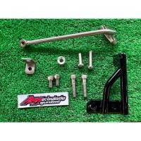 ราคา กันสบัด ขายึดกันสบัดแบบยึดที่คอ Wave125S R บังลม สำหรับกันสบัดตัวสั้น ราคาต่อ1ชุด ขายแยก (20638992757)