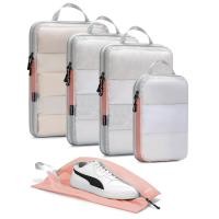 ราคา Alameda 5 piece set Compression Packing Cubes Travel See Through Mesh Packing Cubes for Suitcases Set Luggage Organizer Bags for Travel Accessories with Shoe Bag (21361785811)