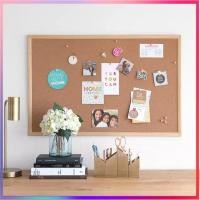 ราคา ใส่โค้ด DDAYMAR8 ลดทันที 9 กระดานแฮนเมด กระดานไม้ก๊อก ขนาด 60x90 CM กระดานไม้ก๊อก บอร์ดไม้ก๊อก แผ่น กระดานไม้ติดรูป (10802508368)