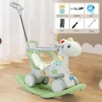 ราคา ม้าโยก2in1 ม้าโยกเด็ก รถลากม้า ของเล่นเด็ก ม้าโยก ม้าล้อเลื่อนสำหรับเด็ก 1 3ปี มีเสียงเพลง (23042607611)