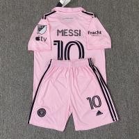 ราคา 2025 2324 Miami International Home And Away Jersey No 10 Messi Quick drying Short sleeved Messi Jersey Football Sports Suit (23008562372)