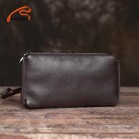 ราคา Casual Men กระเป๋าคลัตช์ของแท้กระเป๋าสตางค์หนังโทรศัพท์มินิกระเป๋าเหรียญบัตรเครดิตสีฟ้าเล็กกระเป๋าเงิน NUPUGOO (8318132136)
