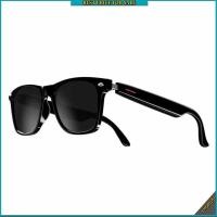 ราคา Smart Glasses Camera Bluetooth Sunglasses Open Ear Speaker Headset Headphone Full Frame Black Sunglasses (22588296360)