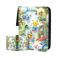 ราคา 900pcs New Pokemon Cartoons Games Collectible Cards Card Holders Charmander Eevee Album Books Binders Toys for Kids Gifts (21438085619)