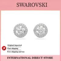 ราคา ปลอดภาษี ต่างหู Swarovski Una Angelic 100 ตัดวงกลม S925 เงินสเตอร์ลิง ชุดของขวัญ (22767412935)