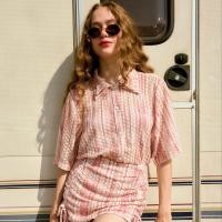 ราคา จัดส่ง 3 JAN lookbooklookbook layla shirt pomegranate (23011050443)