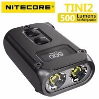 ราคา ของแท้100 NITECORE TINI2 500 Lumens OLED ไฟฉายพวงกุญแจ ชาร์จ Usb Type C (7487794768)
