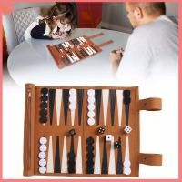 ราคา Backgammon Board Game Kit Travel Portable Roll Up Backgammon Board Game Set (22723814385)