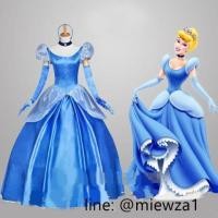 ราคา สินค้าอยู่ไทย ชุดเจ้าหญิง ซินเดอเรลล่า เจ้าหญิงซินเดอเรลล่า Dress for Princess Cinderella Suit Disney Costume Party Movie Cosplay Fancy Outfit CP248 1 AC44 3 (9627847772)