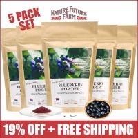 ราคา 5PACK SET บลูเบอร์รี่ผงฟรีซดราย Freeze Dried Blueberry Powder No Sugar Smoothie Fruits Juice Baking Cake (5069640128)