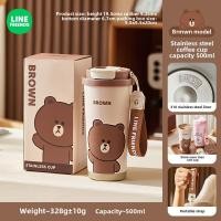 ราคา แก้วเก็บความร้อน Line Friends ของแท้ 100 แก้วน้ำสแตนเลส 316 ความจุขนาดใหญ่ แก้วน้ำมีหลอดดูด แก้วน้ำกันลื่น ของขวัญวันเกิด ทนต่อการกัดกร่อน ทนอุณหภูมิสูง LFB287 (23076228709)